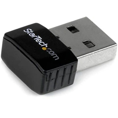 Imagen de StarTech.com USB300WN2X2C Mini Adaptador de Red inalámbrico USB 2.0 a WiFi N 300 MBps, Nic Externo 802.11n 2T2R, Negro