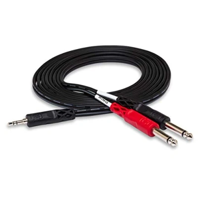 Imagen de Hosa Technology CMP 159 cable de audio 3,05 m 3,5mm 2 x 6,35mm Negro Cables (3,5mm, 6,35mm, m, Negro)