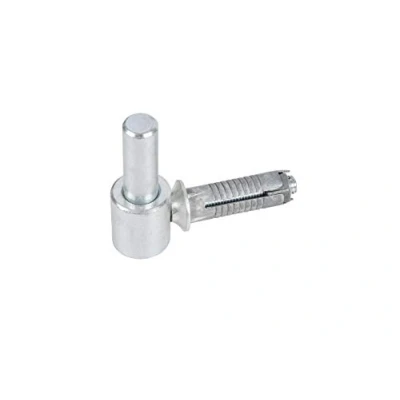 Imagen de Alberts 307370 Gozne para atornillar, Con roscado métrico, Galvanizado en azul, Ø del entre eje 16 mm, 65 x 33 mm