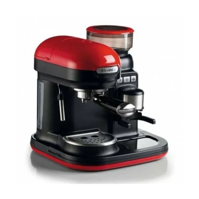 Imagen de Ariete 1318 Cafetera Espresso Moderna con Molinillo De Café Integrado, 15 Bares Presión, 0.8 Litros, Apagado Automático, Depósito 250 g, Color Rojo