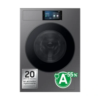 Imagen de Lavadora carga frontal Samsung WF90F09C4SU3, 9 kg, 1400 rpm, 24 programas, Autodosificación, AI EcoBubble™, Wash, Control por voz, Grafito