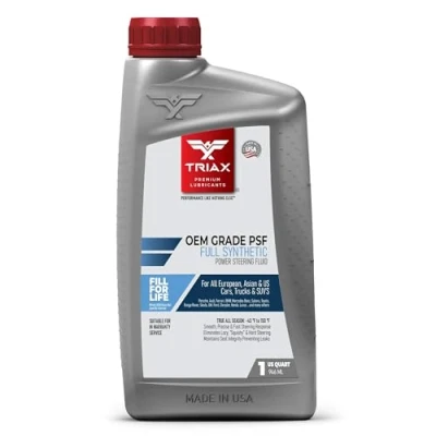 Imagen de TRIAX Synthetic OEM Grade Fluído Universal para dirección asistida, fluye en frío con grado ártico 46C totalmente sintético de base ésteres, una amplia gama especificaciones (1 cuarto)