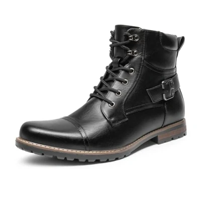 Imagen de Bruno Marc Botas de Combate Militar para Hombres Botines Moto Tactical Hombre Negro 3 Philly Talla 44EU/10.5US