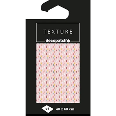 Imagen de Clairefontaine ES Decopatch td784 C arco Papel con gota, 40 x 60 cm, plegado, motivos Moderno textura efecto, ideal para sus pappmachés, 1 unidades, multicolor