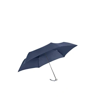 Imagen de Samsonite Rain Pro 3 Section Manual Ultra Mini Flat Paraguas Plegable, 22 cm, Azul