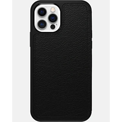 Imagen de Otterbox Strada Book Case de Piel Negro Apple iPhone 12/12 Pro