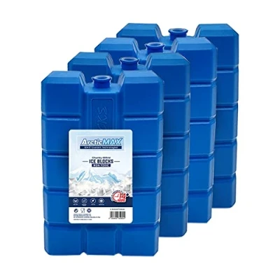 Imagen de Schone Bloques de Hielo Gruesos 400 ml x 4 Refrigerante Que Simplemente permanece congelado Durante más tiemp
