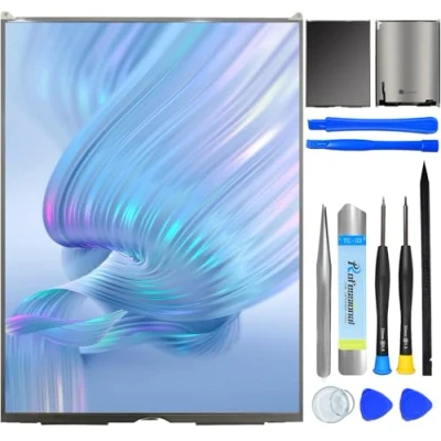 Imagen de NB+ pantalla LCD de repuesto para iPad 7 2019, 8 2020, 9 2021 10.2 pulgadas, panel frontal negro, sin táctil con herramientas