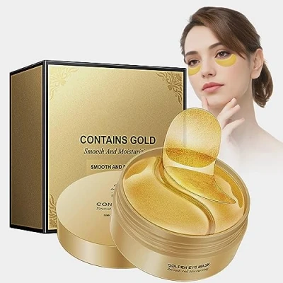 Imagen de 60 Piezas Parches Ojos Bolsas y Ojeras, para Reducir Atenuar Mejorar Líneas Finas, Hidratantes Reafirmantes la Piel del Contorno de