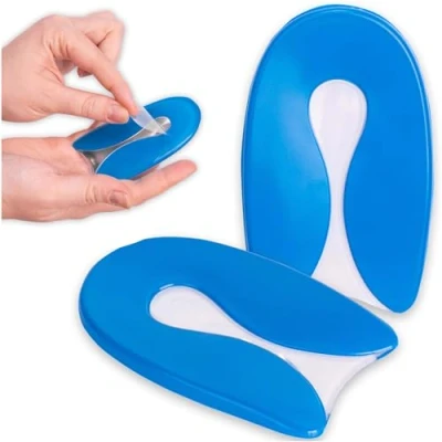 Imagen de SULPO taloneras fascitis plantar silicona plantilla espolon calcaneo almohadilla talon plantillas de gel mujer, hombre, niños cuña