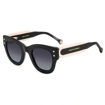 Imagen de Carolina Herrera Mujer HER 0222/S 3H2/9O Gafas de sol Biocécido Negro Gris Cuadrada Sombreado