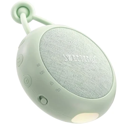 Imagen de Sweety Fox Máquina Ruido Blanco Bebe Verde Canción de Cuna Bebé, Luz Nocturna y Musica para Dormir, 15 Sonidos, Recargable por USB