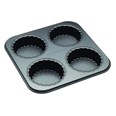 Imagen de MasterClass Mini Quiche Mould / Tartlet removable bottom 4 Pieces