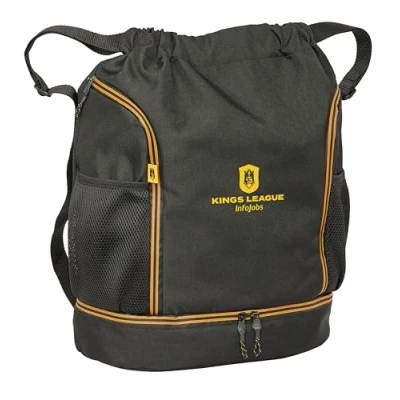 Imagen de KINGS LEAGUE Mochila Saco, Mochila, Ideal para Niños de Diferentes Edades, Cómoda y Versátil, Calidad Resistencia, 34x15x43 cm, Color Negro