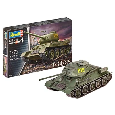 Imagen de Revell T 34/85 Maqueta Kit de Construcción, Escala 1:72, Multicolor (03302)