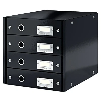 Imagen de Leitz Buc de 4 Cajones, A4, Gama Click and Store 60490095 Negro