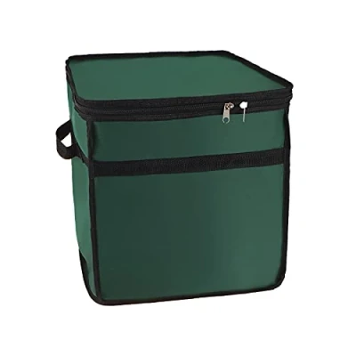 Imagen de TIAVNTD Caja de almacenamiento adornos Navidad, 4 niveles con capacidad para hasta 64 bolas accesorios, organizador Navidad Oxford 600D