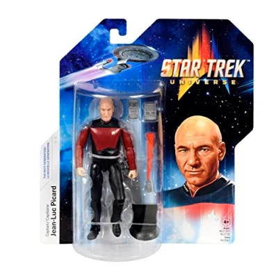 Imagen de BANDAI Figura de Star Trek Capitán Jean Luc Picard acción 5 pulgadas del la próxima generación articulada juguete TNG Regalos