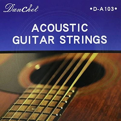 Imagen de Danchet A103 Cuerdas para guitarra acústica, bronce, luz media (1 juego)