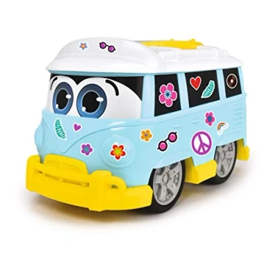 Imagen de Dickie ABC Coche de Playa Sunny Surfer. Furgoneta Juguete, Ideal para el arenero y la Playa, con Hoja Pegatinas, Techo se Puede Abrir, a Partir 12 Meses. (204114001)