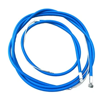 Imagen de eRadius Juego completo de cables freno cable delantero y trasero interior exterior con tapa barril para bicicleta Azul
