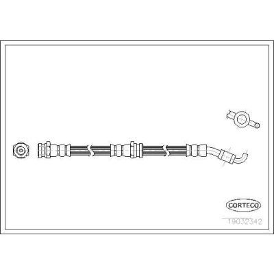 Imagen de Tubo flexible de frenos CORTECO 19032342