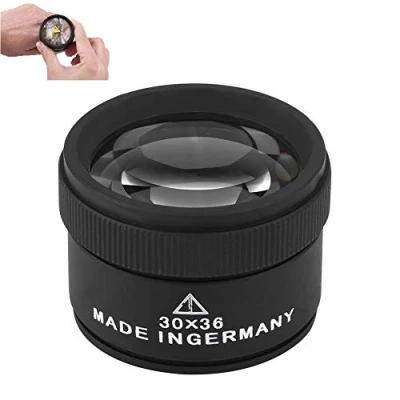 Imagen de 30x Lupa para Relojes, Joyería, Relojero de Contacto Nueva Joyería Gafas óptica Lente Aumento, Lupas Herramienta