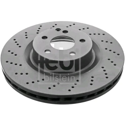 Imagen de FEBI BILSTEIN 44007 Disco de freno Eje delantero 344 32 5 112 perforado/ventil. int. revestido altamente carbonizado MERCEDES BENZ: Clase E Berlina