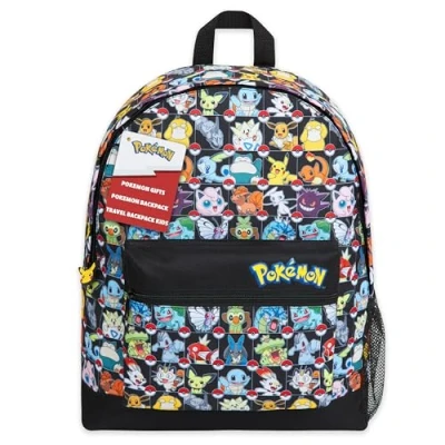 Imagen de Pokémon Mochilas Escolares Mochila Niño Pikachu Pokeball Eevee (Multicolor, One Size)
