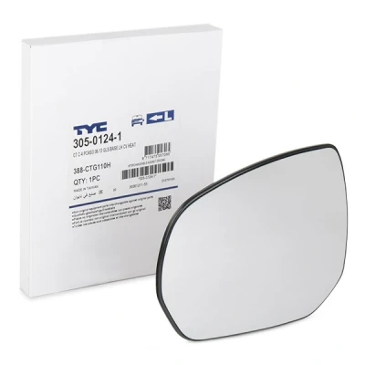 Imagen de Cristal de espejo, retrovisor exterior TYC 305 0124 1