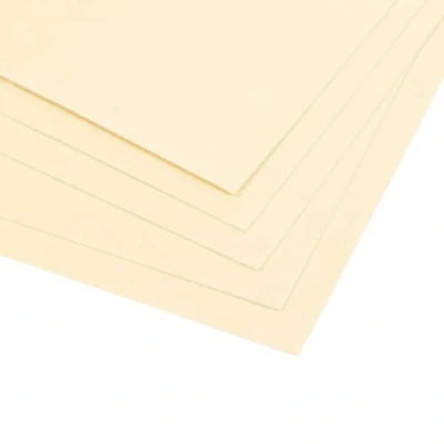 Imagen de Craftelier Pack de 5 Cartulinas Textura Lienzo Doble Cara Material Perfecto para Proyectos Scrapbooking y Manualidades Gramaje 216 gr Tamaño 30,48 x cm (12&quot;x12&quot;) Color Blanco Marfil