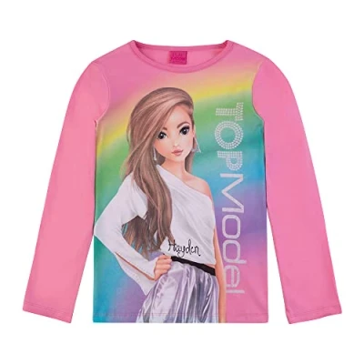 Imagen de TOP MODEL Niña Camiseta de Manga Larga con Nyela 75068 Rosa, Talla 140, 10 años