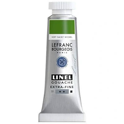 Imagen de Lefranc Bourgeois Linel Escoba extra Fine (14 ml), color verde Saint Michel Serie 1 301208