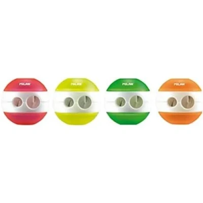 Imagen de MILAN Cubo expositor 24 sacapuntas SPHERE Fluo
