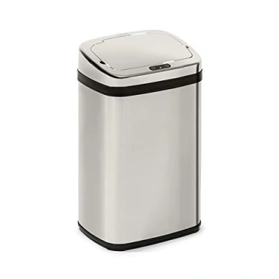 Imagen de KLARSTEIN Cleansmann cubo de la basura con sensor 30 litros volumen, sin tocarlo: apertura y cierre automáticos, soporte para bolsa basura, materiales: tapadera plástico ABS, cromo