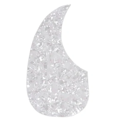 Imagen de Musiclily Autoadhesivo Pickguard Forma de Lágrima Golpeador para Zurdos Guitarra Acústica Estilo Martin D28, White Pearl