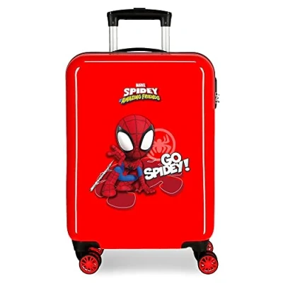 Imagen de Marvel Go Spidey Maleta de cabina Rojo 38x55x20 cms Rígida ABS Cierre combinación lateral 34L 2 kgs 4 Ruedas dobles Equipaje Mano