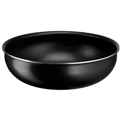 Imagen de Lagostina Sartén de aluminio antiadherente Ingenio Essential Plus Wok Ø 28 cm para gas y horno, con pantalla cocción señal térmica, utilizable asa extraíble
