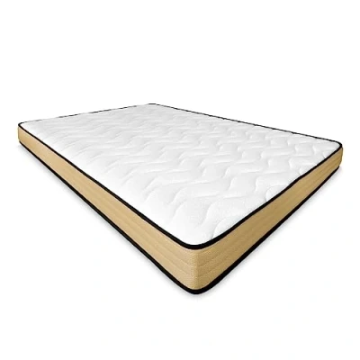 Imagen de mattfy Colchón Juvenil Aura Reversible, Ideal para Camas Nido o Literas, Antiácaros, Antibacterias e Hipoalergénico, Espuma con Memoria, Blanco, 150x190