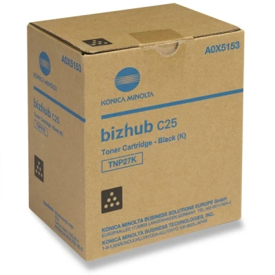 Imagen de Bizhub C25 Konica Minolta TNP 27K (A0X5153) toner negro (original)