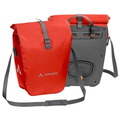 Imagen de VAUDE Aqua Back Juego de 2 bolsas para bici adaptables a la carga e impermeables, Rojo (Lava), Talla única