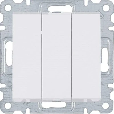 Imagen de Hager lumina2 Interruptor triple blanco polar