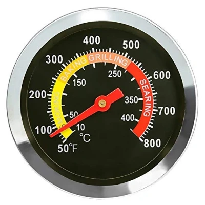 Imagen de GFTIME 01T08 DIA 6cm Termómetro para ahumador, indicador de temperatura Weber, Char Broil, Nexgrill, Brinkmann, Kenmore, Perfect Flame, Charmglow, Uniflame Series y otras marcas