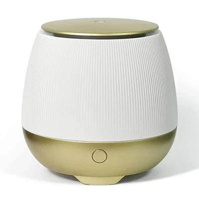 Imagen de Difusores de Aceite Esencial Earnest Living 150 ml para el hogar Difusor aromaterapia plástico con Cable USB Sin Agua Auto Apagado Aroma 7 Colores Regalo Blanca