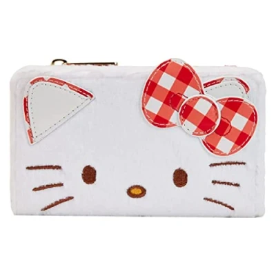 Imagen de Loungefly Sanrio Hello Kitty Gingham Cartera con solapa, Multi, Bifold