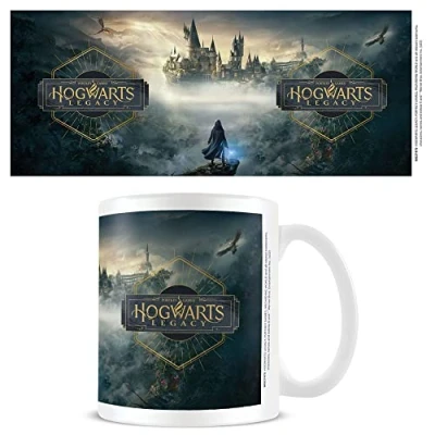 Imagen de Pyramid International Taza de café Harry Potter (Hogwarts Legacy Design) 315 ml, regalos para mujeres, hombres, producto oficial, color blanco