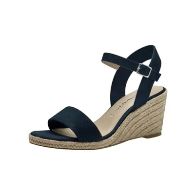 Imagen de Tamaris Mujer 1 28300 42, Sandalias con cuña, Azul Marino, 41 EU