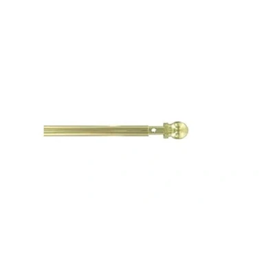 Imagen de ATELIERS 28 1 x Tringle de vitrage Extensible Avec Embout Boule Ronde diamètre 7 Métal (Laiton/Doré
