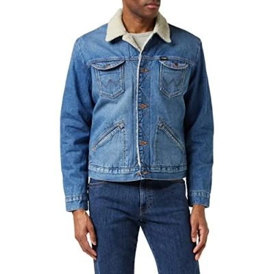 Imagen de Wrangler Icons Sherpa W4M Chaqueta Vaquera, 3 Years 10K, XXL para Hombre