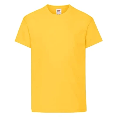 Imagen de Camiseta de manga corta para niños, la marca Fruit of the Loom, Unisex Sunflower 3 años